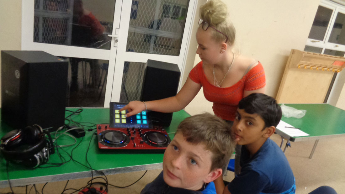 A DJ workshop at EASE youth club